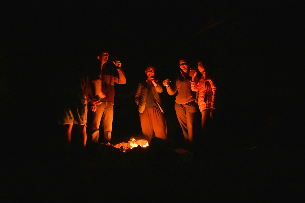 Evening Bonfire in Gulmarg