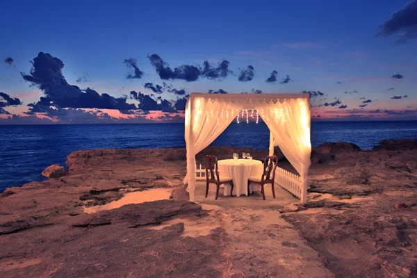 Exquisite Floral Cabana Candlelight Dinner at Candolim Beach in Goa – Luxury Romantic Experience