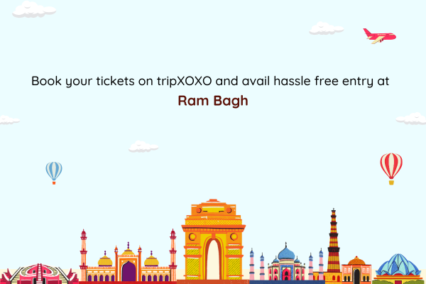 Ram Bagh Entry Tickets, Agra