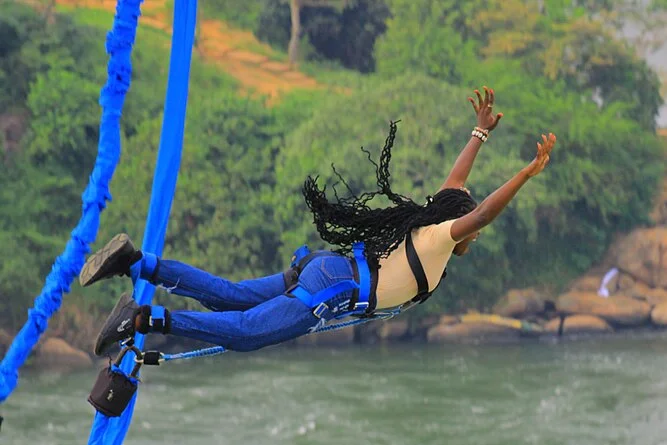 55 Meter Bungee Jumping at Mayem Lake, Goa