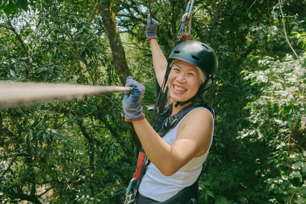 Zip Lining in Meghalaya